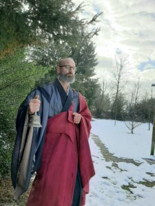 Abbot reding (zen monk in switzerland) buddhist funeral orator