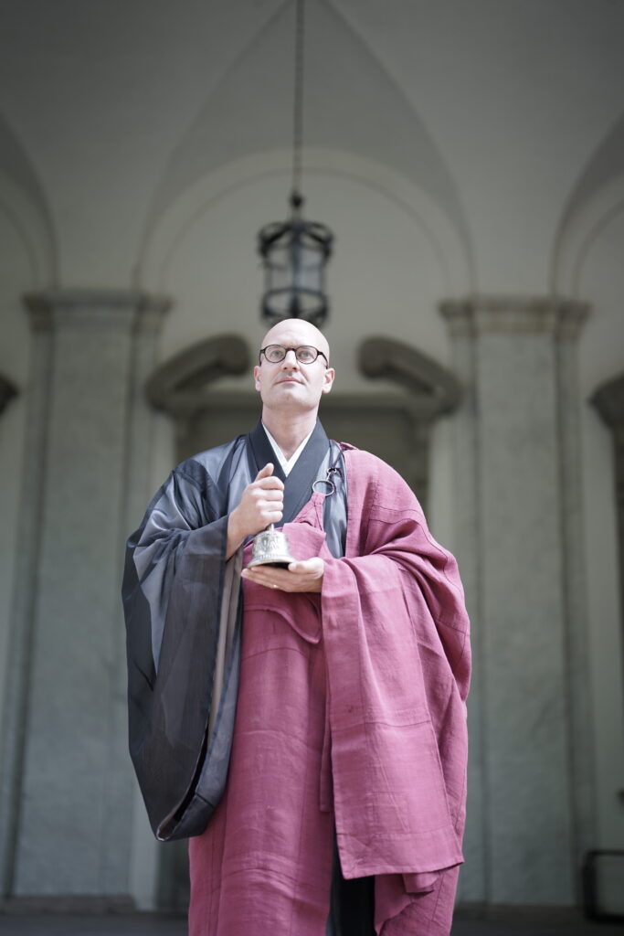 Lake Como Wedding Speaker Zen Monk Marcel Reding at the Palazzo Gallio in Italy