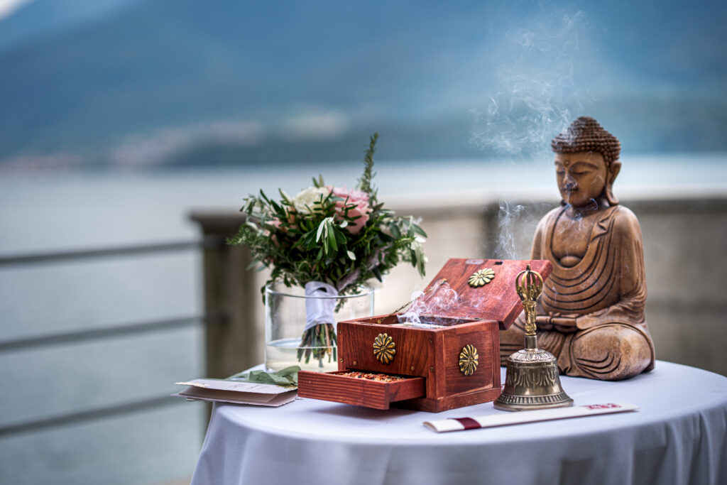 Lake Como Wedding Speaker Zen Monk Marcel Reding at the Palazzo Gallio in Italy