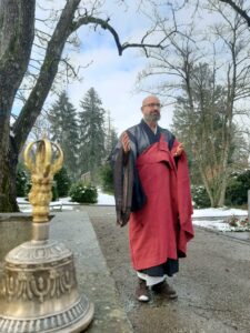 Abbot reding (zen monk in switzerland) buddhist funeral orator