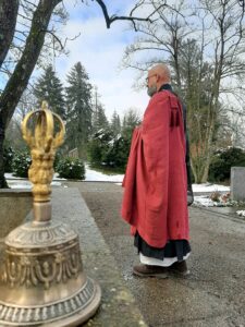 Abbot reding (zen monk in switzerland) buddhist funeral orator