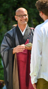 Wedding celebrant zen monk abbot reding