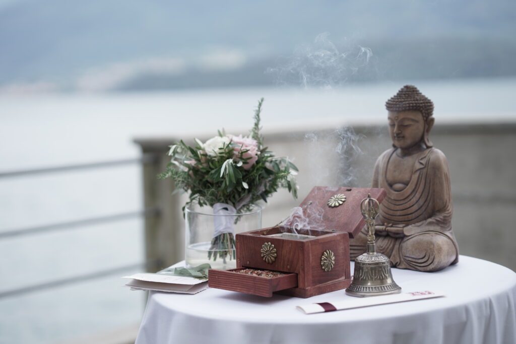 Lake Como Wedding Speaker Zen Monk Marcel Reding at the Palazzo Gallio in Italy