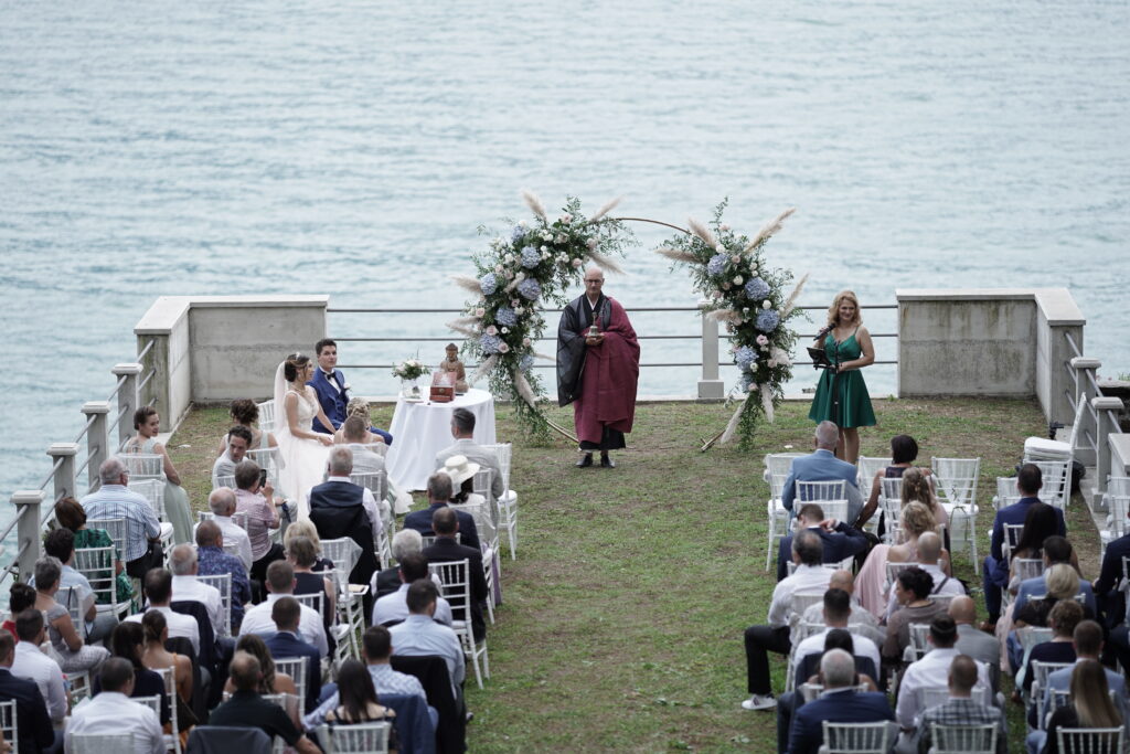 für ihre Hochzeit am Comer See im Palazzo Gallio