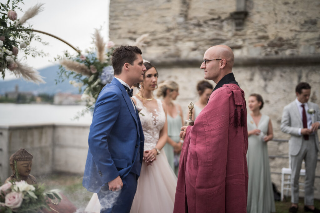 für ihre Hochzeit am Comer See im Palazzo Gallio