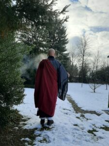 Abbot reding swiss zen monk from the honora zen monastery is your funeral orator