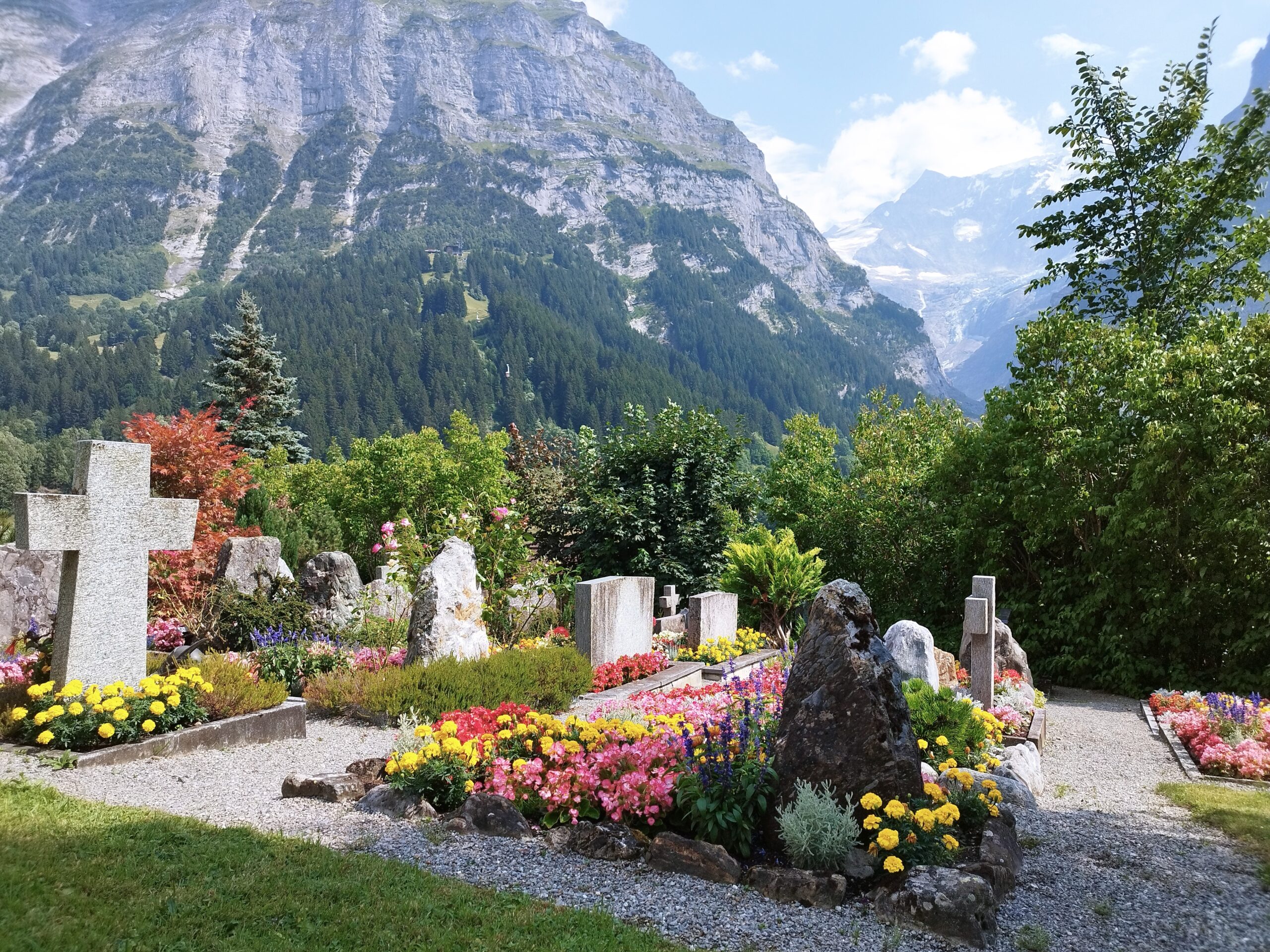 Funeral service swiss alps abbot reding scatter ashes grindelwald jungfraujoch